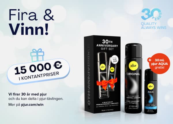 pjur win, celebrate 30 years