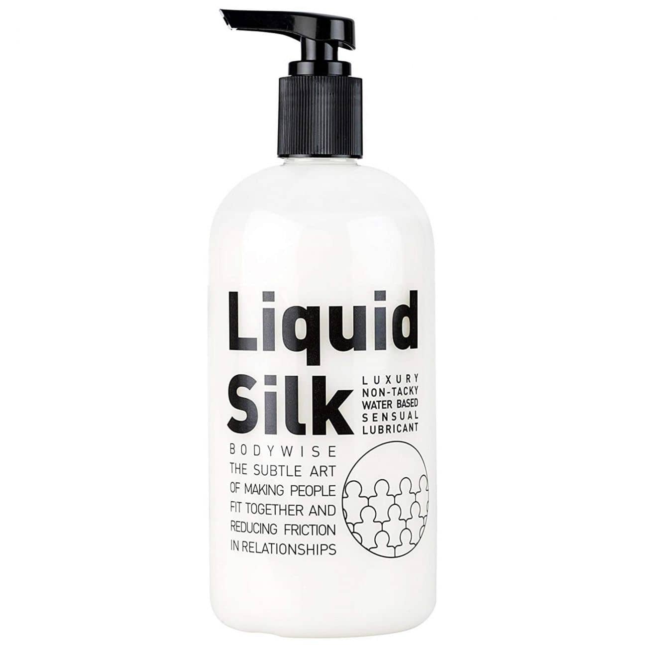 Liquid Silk 250 ml närbild på förpackning och etikett