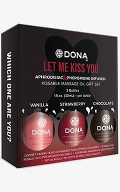 Massageolja Dona - Let Me Kiss You Gift Set - 3 x 30 ml
