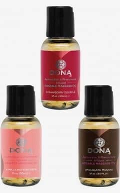 Massage Dona - Let Me Kiss You Gift Set - 3 x 30 ml
