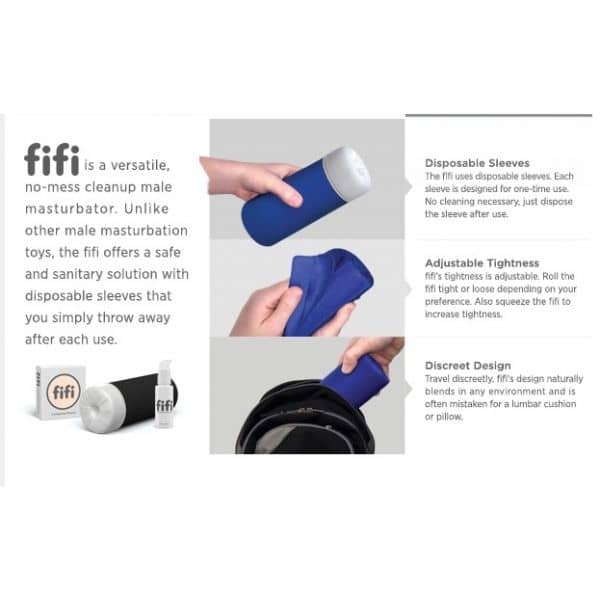 Kp FiFi - Masturbator with 5 sleeves Grey - Lsvagina | Mshop.se