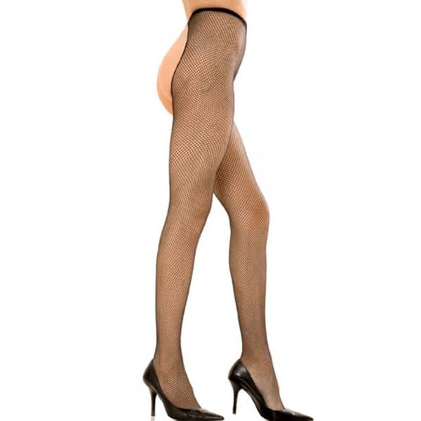 Crotchless Fishnet Pantyhouse O/S