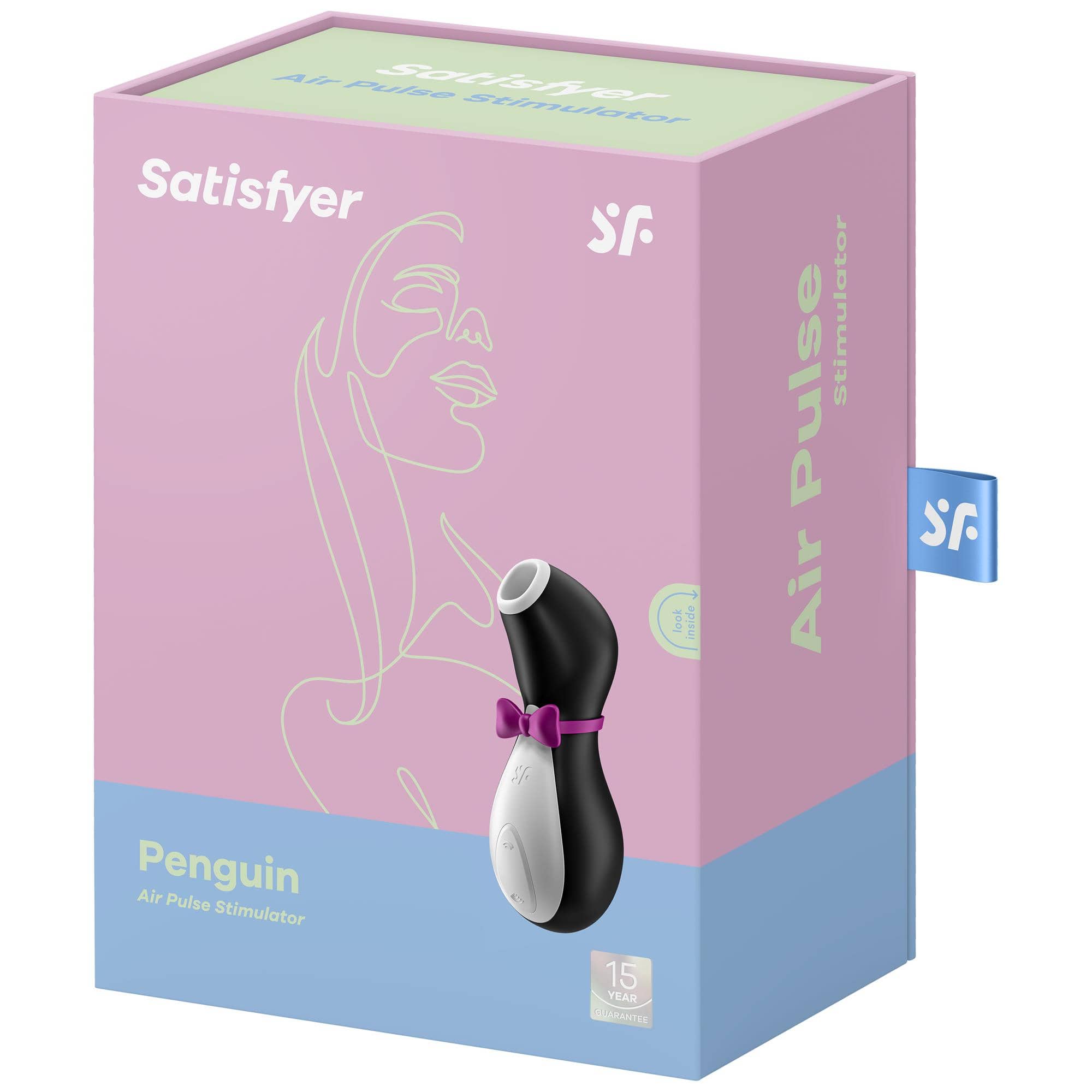Вакуумный стимулятор клитора Satisfyer Penguin Air Pulse Stimulator, чёрно-белый J2018-8N-P - Satisfyer - Вакуумно-волновые стимуляторы клитора - Купить