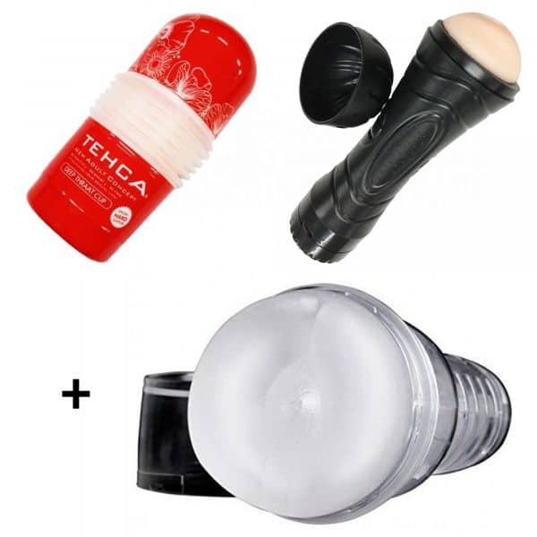 Ice Butt Crystal + Techa Masturbator + Pussy to go