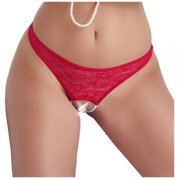 Lace G-string Pearl L