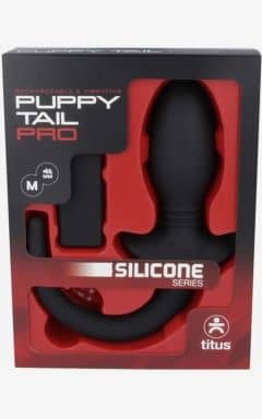 Anala sexleksaker Titus Pro Vibrating Pup Tail Butt Plug