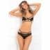 2pc Hot Lust Strappy Bra Set S/M