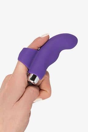 Vibratorer Finger Vibrator Silicone Lila