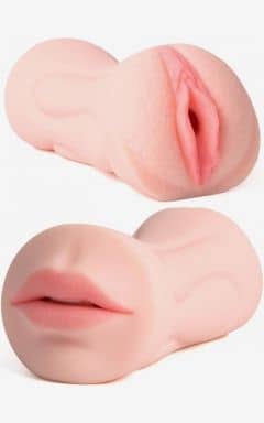 För män Pocket Pussy  - Mouth and Vagina Stroker 