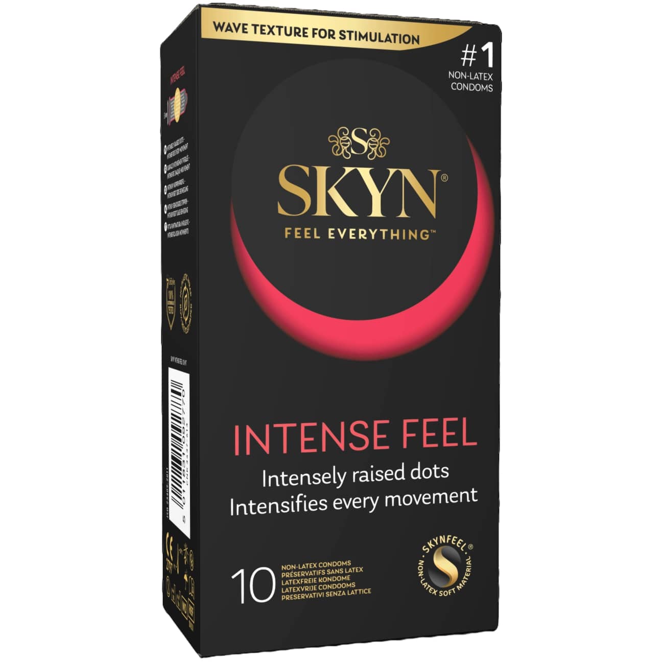 Skyn Intense Feel kondomer närbild framsida