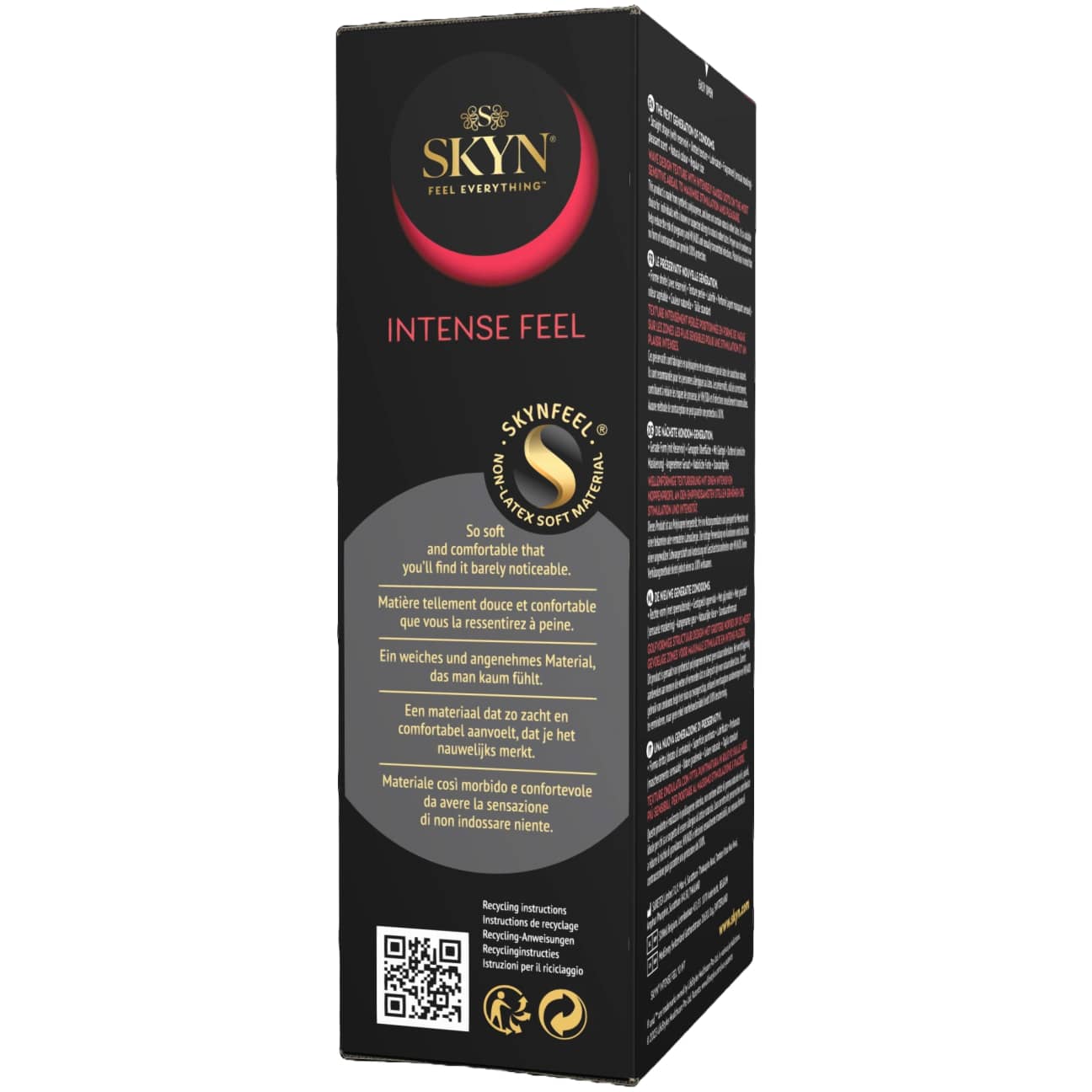 Skyn Intense Feel kondom ur förpackningen