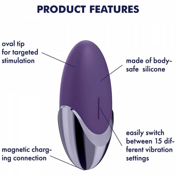 Satisfyer Layon 1 Purple Pleasure detalj silikonyta