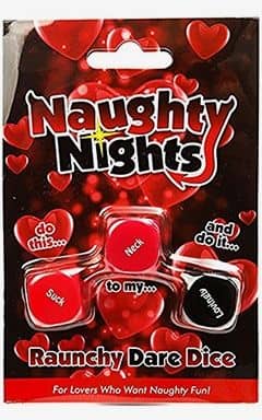 Tillbehör till sexleksaker Naughty Nights - Raunchy Dare Dice 