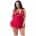 Babydoll Lace Red 3XL