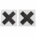 Nipple Sticker Cross Black