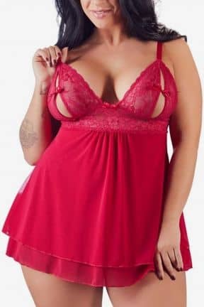 Alla Babydoll Lace Red