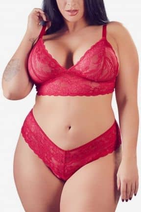 Sexiga Underkläder Diva Lace Set Red