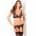 3pc Lux Lace Garter Set Black M/L