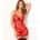 Floral Lace Chemise String Red S/M