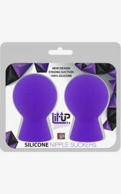 Bondage / BDSM Lit-Up Nipple Suckers Small Purple