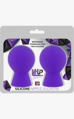 Sexleksaker Rea Lit-Up Nipple Suckers Small Purple