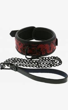 Alla BDSM Halsband Blaze Deluxe Collar & Leash