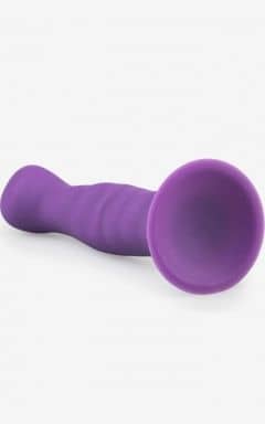 Anal Leksaker Silicone Suction Cup Dildo Purple