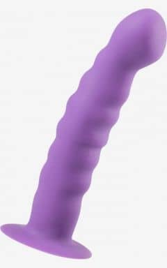 Strap On Silicone Suction Cup Dildo Purple