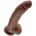 King Cock 9inch Cock With Balls Brown