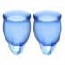 Satisfyer Feel Confident Menstrual Cups Blue