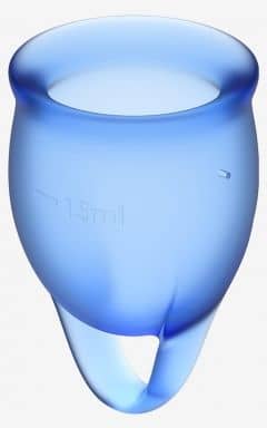 Apotek Satisfyer Feel Confident Menstrual Cups Blue