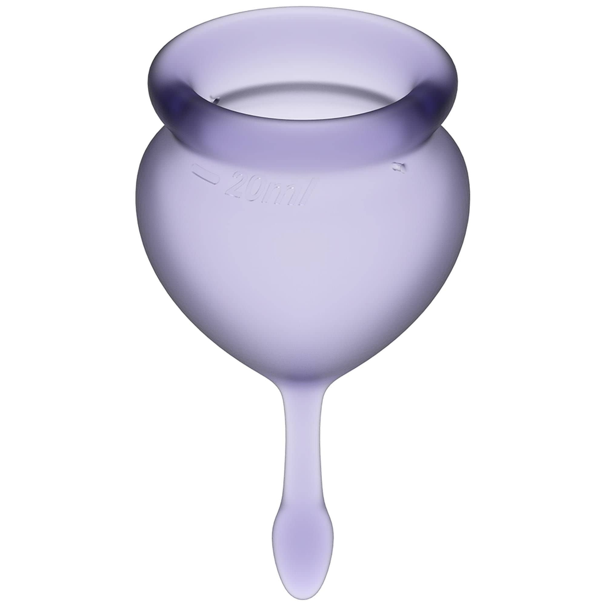 Менструальные чаши Satisfyer Feel Confident, 2 шт в наборе, синий J1762-6 - Satisfyer - Менструальные чаши - Купить
