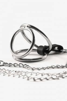 Njutningsleksaker Nipple clamps w. cock ring