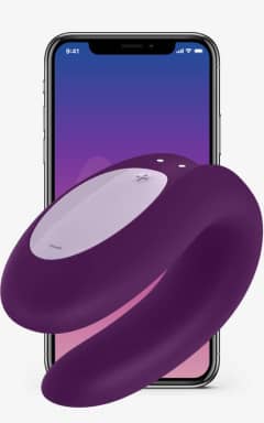 Sexleksaker för par Satisfyer Double Joy Couples Vibrator Violet