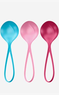 För kvinnor Satisfyer Strenghtening balls (set of 3)