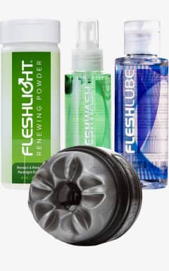 För honom Fleshlight quickshot med glid, rengöring & Renewing powder