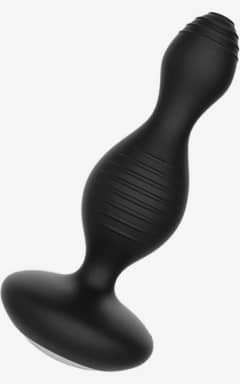 Nyheter E-Stimulation Vibrating Buttplug - Black