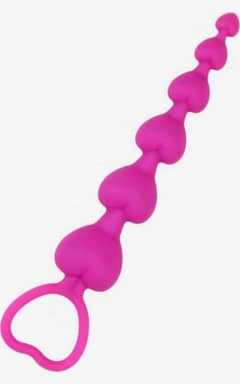 Anal Leksaker Heart Booty Beads-Pink