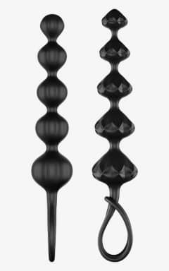 Analt Satisfyer - Love Beads Soft Silicone Black