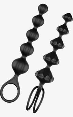 För par Satisfyer - Love Beads Soft Silicone Black