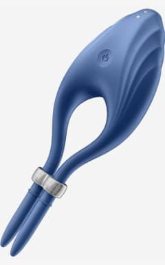 Penisringar Satisfyer Duelist Vibrating Cock Ring Dark Blue