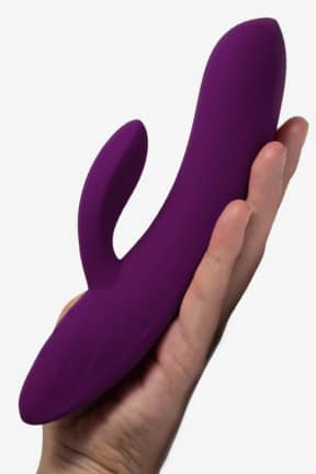 Vibratorer Laid - V.1 Silicone Rabbit Vibrator Purple