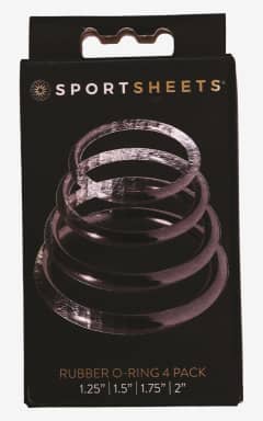 Penisringar Sportsheets Rings Set-4 Assorted Sizes(Singles) - 