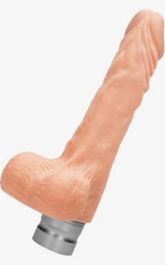 Alla 17 cm Realistic Vibrating Dildo With Balls Nude