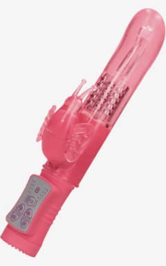 Rabbit Dildo Rotating Butterfly Pink