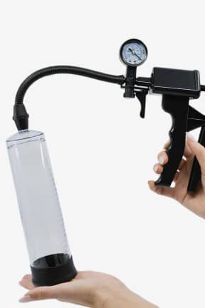 Sexleksaker för män PowerUp Pistol Penis Pump W. Gauge