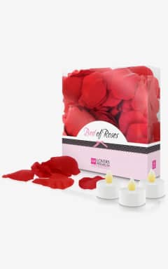 För par Loverspremium Bed Of Roses Rose Petals Red