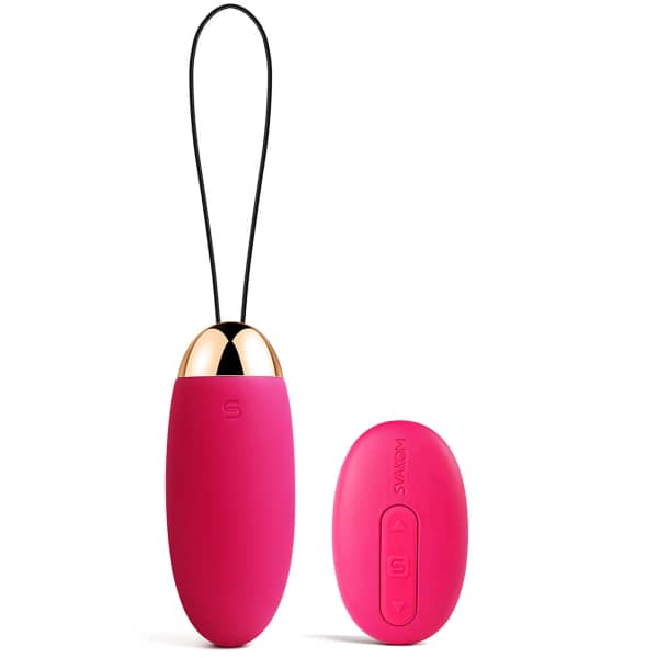 Svakom - Elva Vibrating Egg Plum Red