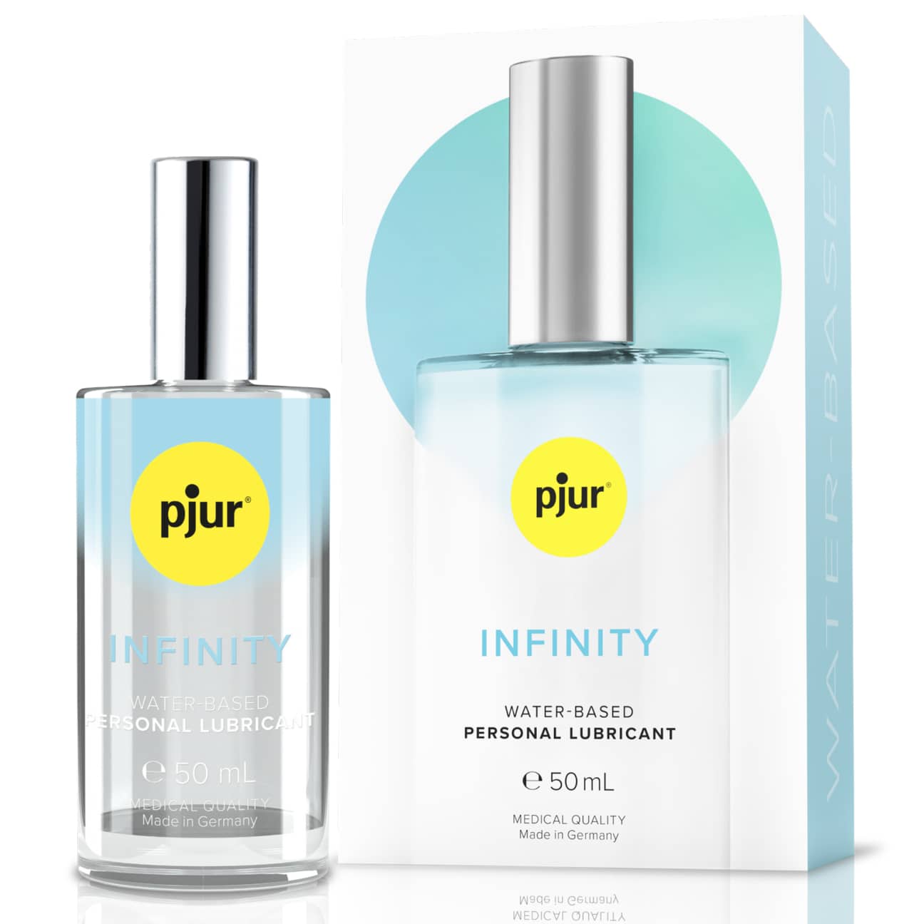 pjur INFINITY Water-based 50 ml, framsida förpackning