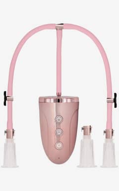 Bröstvårtspumpar Automatic Rechargeable Clitoral & Nipple Pump Set 